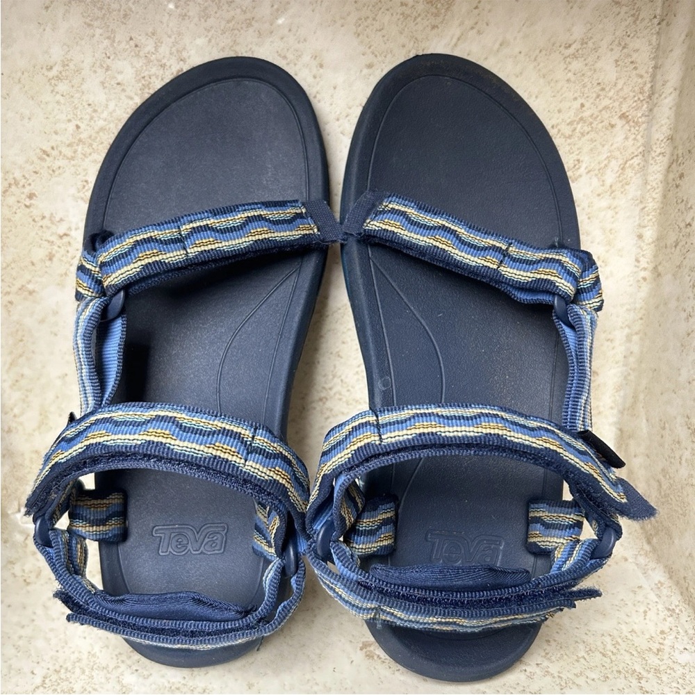 Teva Youth Size 3 Hurricane XLT Sport Water Hiking Outdoor Sandals Blue Kids